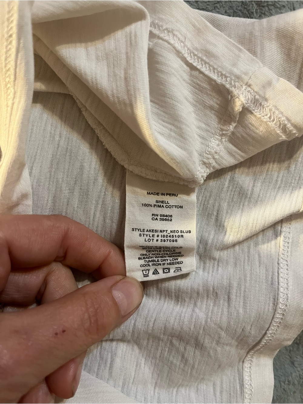 Theory White Pima Cotton Tank Women’s Size Small - Picture 5 of 6